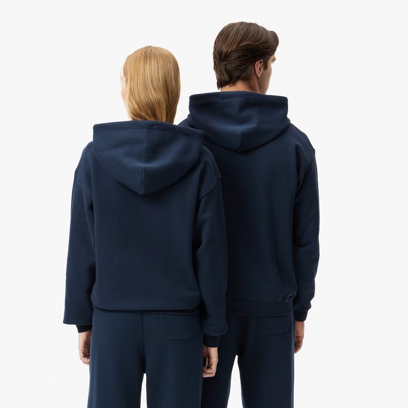 Хлопковый свитшот Lacoste унисекс свободного кроя 2