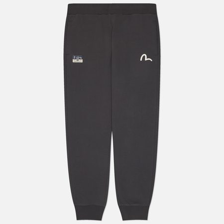 Мужские брюки Evisu Heritage Hakutaku Daicock Printed, цвет серый