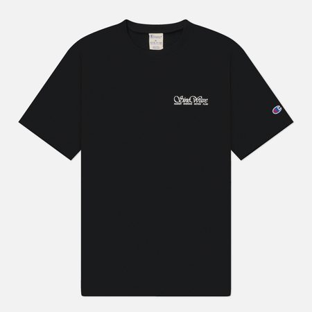 Мужская футболка Champion Reverse Weave Pinnacle Heavyweight Cotton Runn Sound 1, цвет чёрный