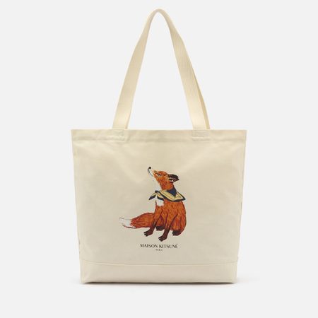 Сумка Maison Kitsune Dreaming Fox, цвет бежевый