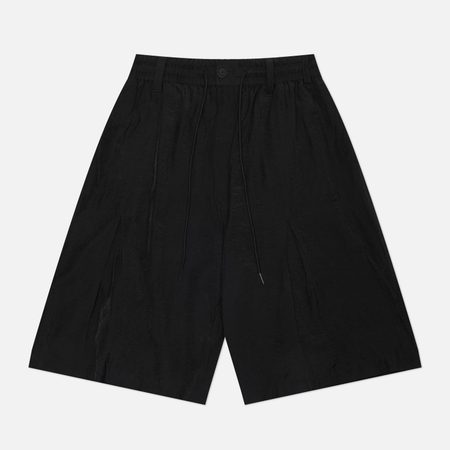 Мужские шорты Y-3 Crinkle Pleated, цвет чёрный
