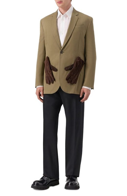 Хлопковый пиджак Moschino 2