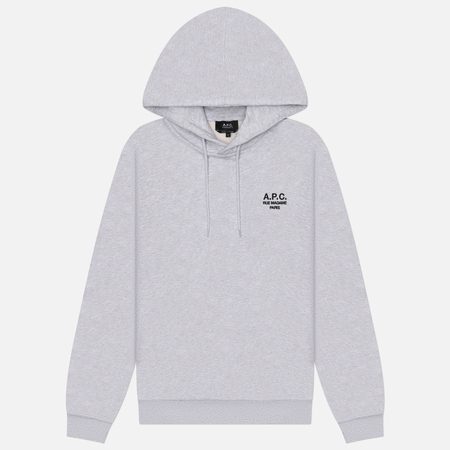 Мужская толстовка A.P.C. Standard Rue Madame Hoodie GOTS, цвет серый