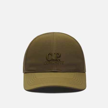 Кепка C.P. Company Chrome-R Goggle Embroidered, цвет оливковый