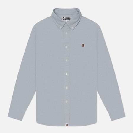 Мужская рубашка A Bathing Ape One Point Oxford, цвет чёрный