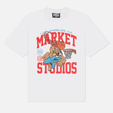 Мужская футболка MARKET Ballin Bobcat, цвет белый