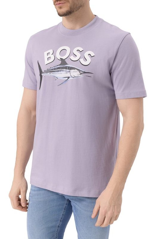 Хлопковая футболка BOSS Orange 3