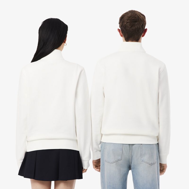 Хлопковая толстовка Lacoste унисекс с воротником-стойкой 3
