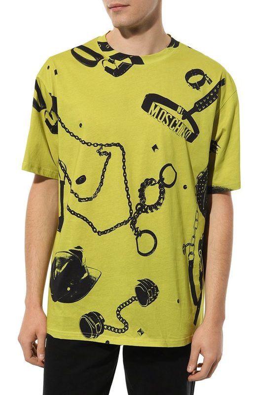Хлопковая футболка Moschino 3