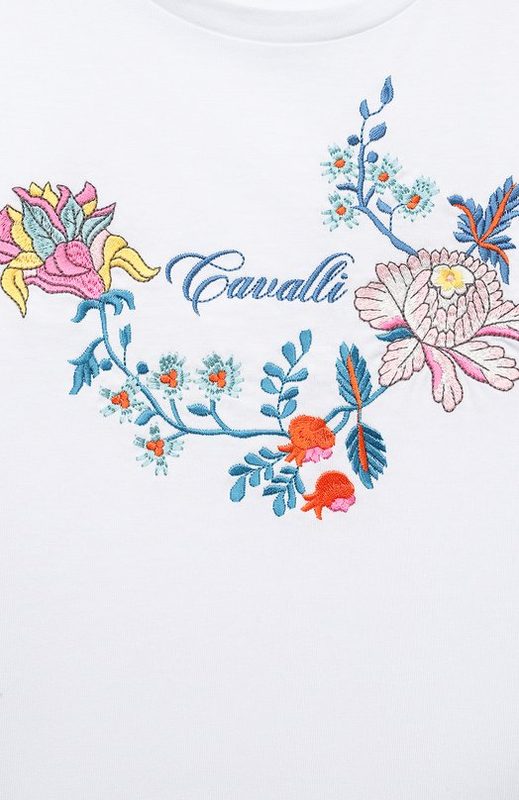 Хлопковая футболка Roberto Cavalli 3