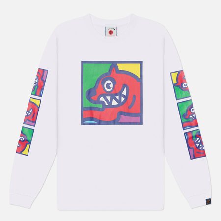 Мужской лонгслив ICECREAM Pop Art Running Dog, цвет белый