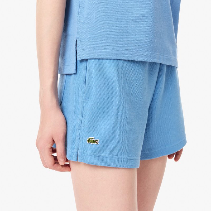 Женские хлопковые шорты Lacoste из пике 4