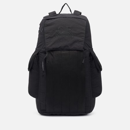 Рюкзак C.P. Company Plain Paper Touch Mixed Embroidered Logo, цвет чёрный