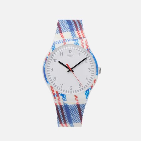 Наручные часы Swatch x Paola Navone Tartanotto, цвет синий