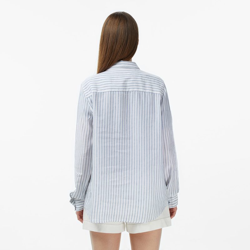 Женская рубашка Lacoste из смеси льна 2