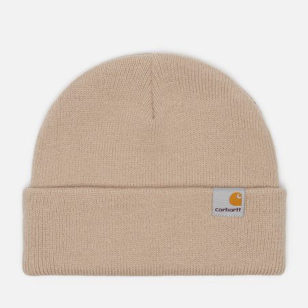 Шапка Carhartt WIP Stratus Low, цвет бежевый