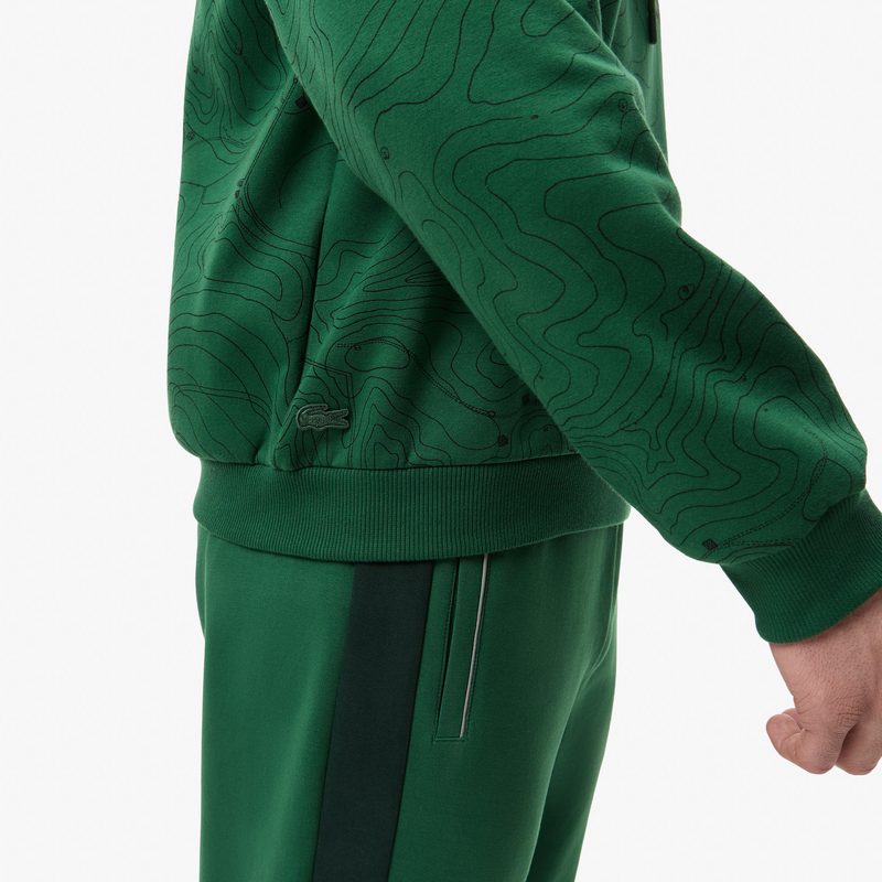 Мужской хлопковый свитшот Lacoste оверсайз 4