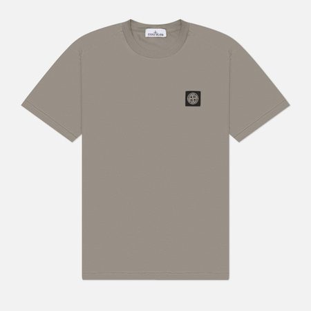 Мужская футболка Stone Island 60/2 Cotton Jersey Slim, цвет серый