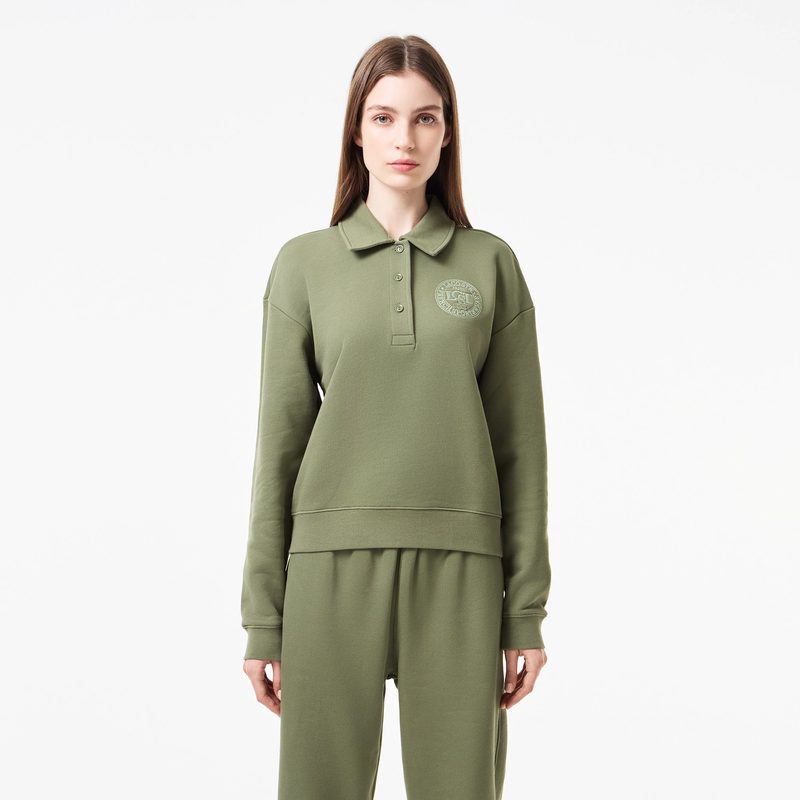 Женская флисовая толстовка-поло Lacoste 5