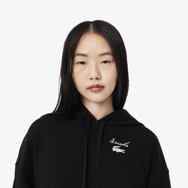 Женская флисовая толстовка Lacoste оверсайз 3