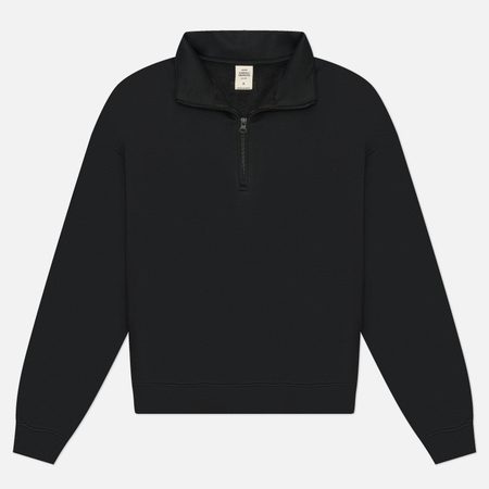 Мужская толстовка SKIMS Fleece Lounge Relaxed Quarter Zip, цвет чёрный