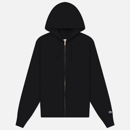 Мужская толстовка Champion Reverse Weave Pinnacle Fleece Reverse Weave Full-Zip Hoodie, цвет чёрный