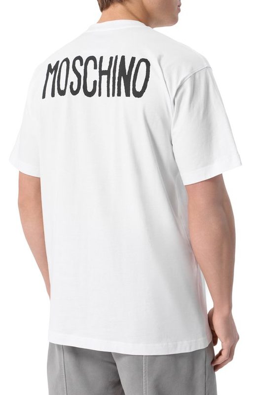 Хлопковая футболка Moschino 4