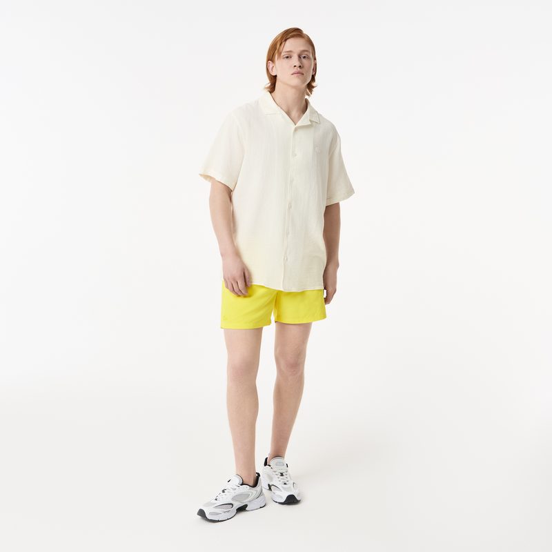 Мужская хлопковая рубашка Lacoste свободного кроя 4