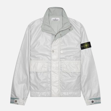 Мужская демисезонная куртка Stone Island Mussola Gommata-TC, цвет серый