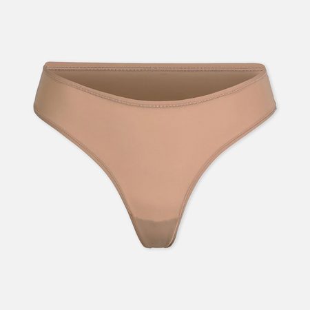 Женские трусы SKIMS Fits Everybody Thong, цвет бежевый