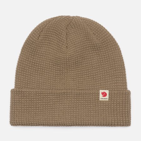 Шапка Fjallraven Logo Tab, цвет бежевый