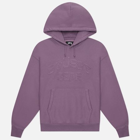 Мужская толстовка Stussy Gear Applique Hoodie, цвет фиолетовый
