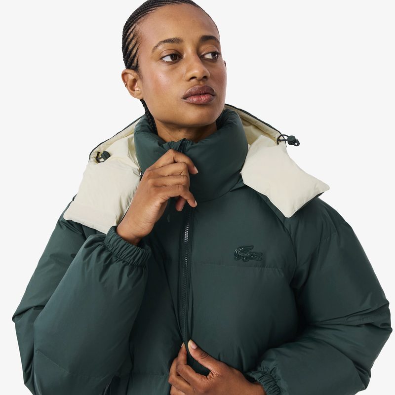 Женская парка Lacoste с капюшоном 3
