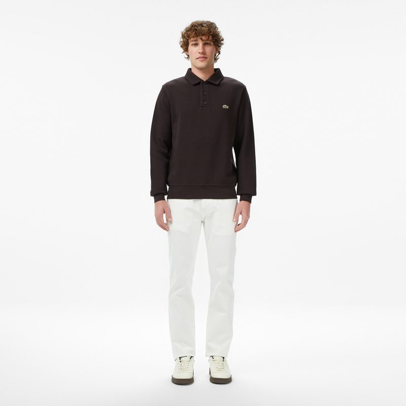 Мужская толстовка Lacoste с воротником-поло из хлопка 4