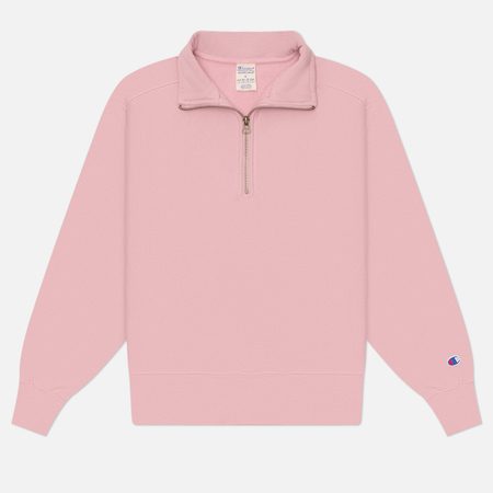 Женская толстовка Champion Reverse Weave Pinnacle Heavyweight Half-Zip Fleece, цвет розовый