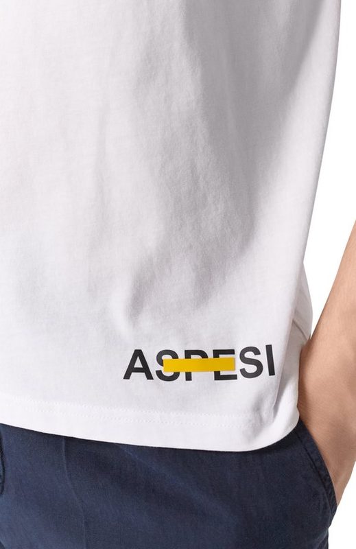 Хлопковая футболка Aspesi 5