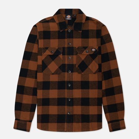 Мужская рубашка Dickies Sacramento, цвет коричневый