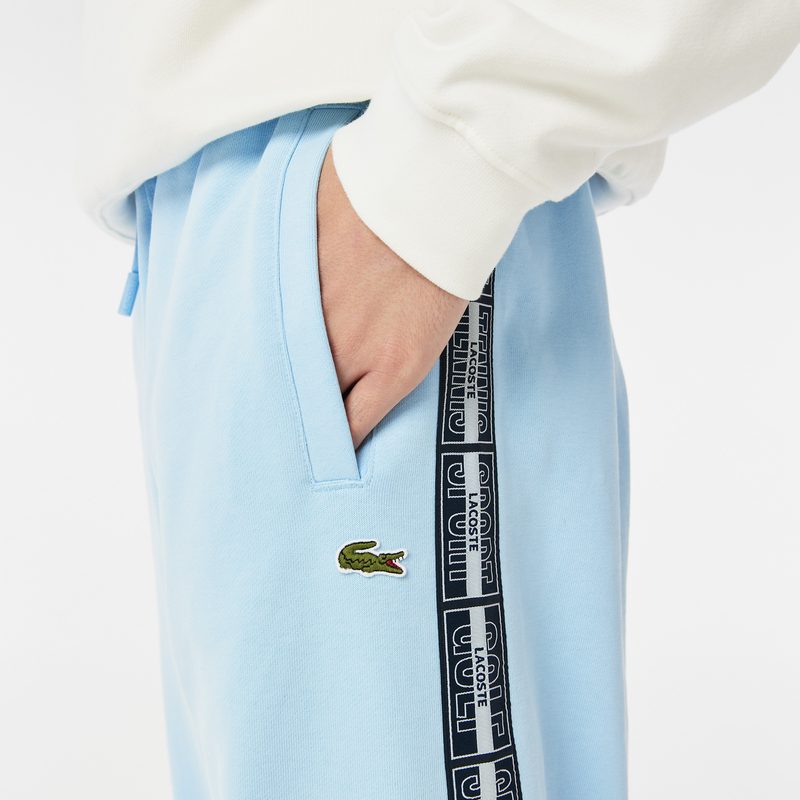 Спортивные брюки-джоггеры Lacoste в полоску с логотипом 4
