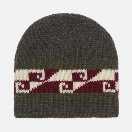 Шапка Stussy Skullcap Waves, цвет серый