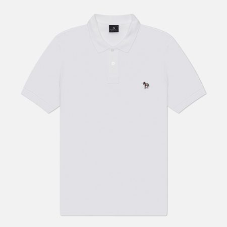 Мужское поло Paul Smith Zebra Logo Regular, цвет белый