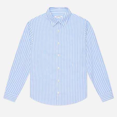 Женская рубашка Sporty & Rich SRC Embroidered Button Down, цвет голубой