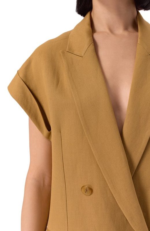 Жилет из вискозы и льна Dondup 5