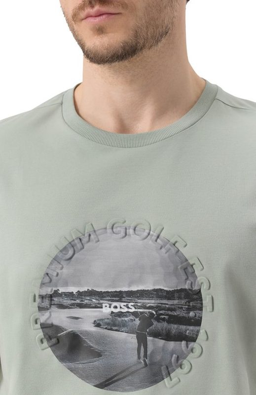Хлопковая футболка BOSS Green 5