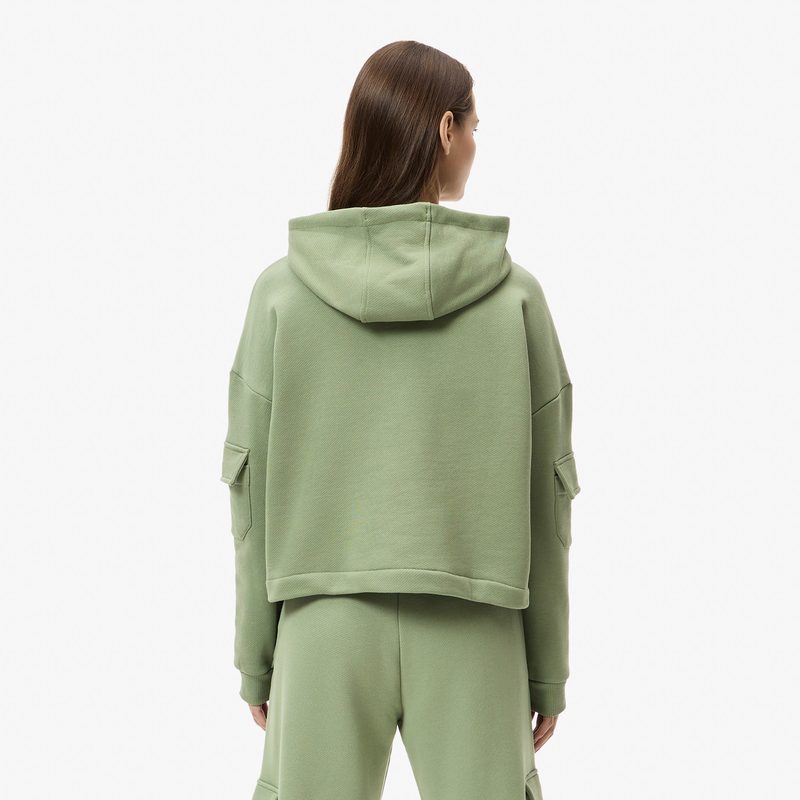 Женский хлопковый свитшот Lacoste 2