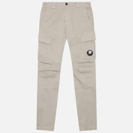 Мужские брюки C.P. Company Stretch Sateen Ergonomic Cargo Lens, цвет серый