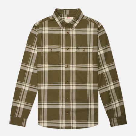 Мужская рубашка Fjallraven Ovik Lite Flannel, цвет оливковый