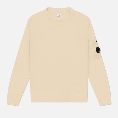 Мужская толстовка C.P. Company Malfile Fleece Lens Crewneck, цвет бежевый