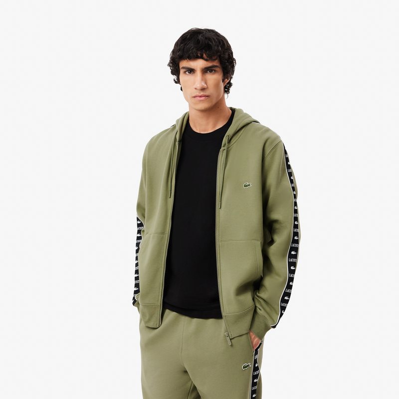 Мужская толстовка Lacoste стандартного кроя из хлопка на молнии