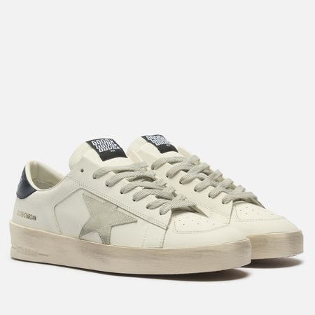 Мужские кроссовки Golden Goose Stardan Suede Star, цвет белый