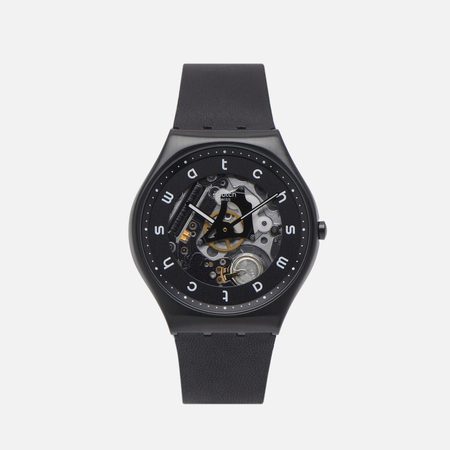 Наручные часы Swatch White Side, цвет чёрный